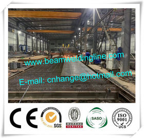 Automatic H Beam Welding Line For Steel Construction Building , PEB Welding Machine